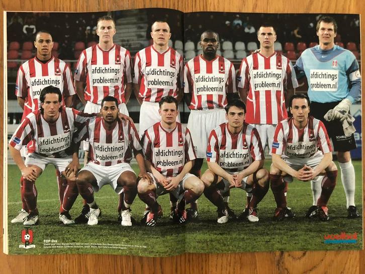 Mooie poster TOP Oss seizoen 2005/2006 - VI, Verzamelen, Sportartikelen en Voetbal, Zo goed als nieuw, Poster, Plaatje of Sticker