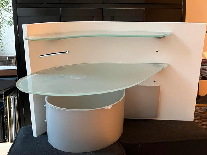 Auping The Next Bed Nachtkastjes - Origineel. Wit., Huis en Inrichting, Slaapkamer | Bedden, Gebruikt, Tweepersoons, Hout, Wit