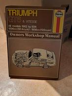Triumph GT6 & Vitesse Werkplaatshandboek Haynes, Ophalen of Verzenden