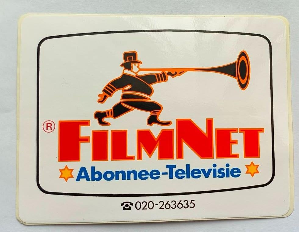 Sticker Filmnet, Ophalen of Verzenden, Nieuw, Film, Tv of Omroep