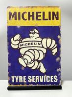 Michelin metalen reclamebord / wandbord (Old Look), Verzamelen, Nieuw, Reclamebord, Ophalen of Verzenden