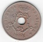 25-2075 Belgie 25 centimes 1908, Verzenden, België, Losse munt