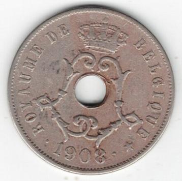 25-2075 Belgie 25 centimes 1908 beschikbaar voor biedingen