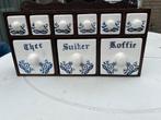 Oud koffie thee suiker kruidenkastje, Huis en Inrichting, Ophalen, Gebruikt, Overige materialen, Pot, Bus of Blik