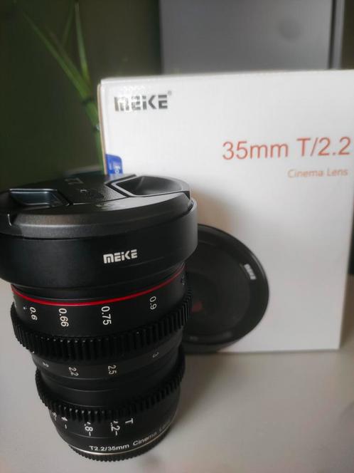 Meike cinelens 35mm T2.2, Audio, Tv en Foto, Fotografie | Lenzen en Objectieven, Zo goed als nieuw, Groothoeklens, Ophalen of Verzenden