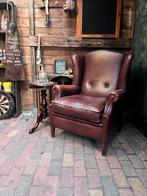Chesterfield leren Oorfauteuil, Huis en Inrichting, Fauteuils, Gebruikt, Ophalen of Verzenden, 75 tot 100 cm, Oorfauteuils