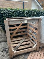 Mooie houten kist ( ongeveer 100 kuub ), Tuin en Terras, Haardhout, Minder dan 3 m³, Ophalen of Verzenden