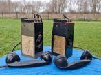 2x US Army EE-8-B Veldtelefoons - 1940, Ophalen of Verzenden, Landmacht, Amerika, Overige typen