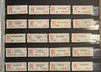 Div. aantekenstrookjes Ned. grote verscheidenheid, Ophalen of Verzenden, Na 1940, Gestempeld