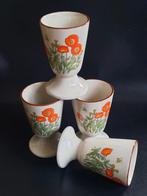 Wild Flower . set van 4 koffiemokken op voet  - klaproos-, Huis en Inrichting, Keuken | Servies, Keramiek, Ophalen of Verzenden