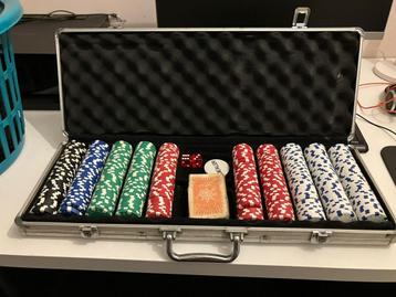 Pokerset in alu koffer beschikbaar voor biedingen
