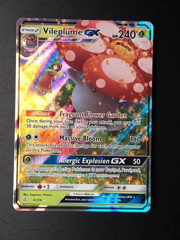 Cosmic Eclipse Vileplume GX 4/236 beschikbaar voor biedingen