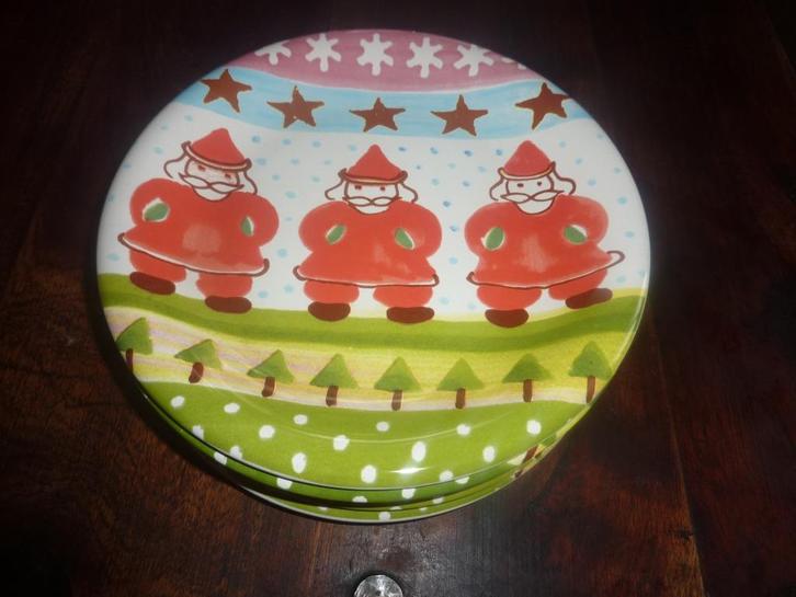 Kerstservies Moderne kerstborden AH? diner en ontbijt, Huis en Inrichting, Keuken | Servies, Nieuw, Bord(en), Overige stijlen