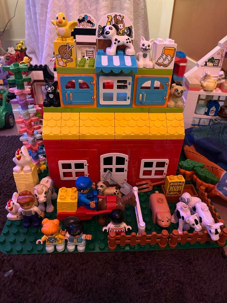 LEGO DUPLO Grote Boerderij met veel dieren!, Kinderen en Baby's, Speelgoed | Duplo en Lego, Gebruikt, Duplo, Complete set, Ophalen