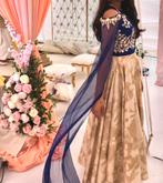 Indiase lange jurk Anarkali, Kleding | Dames, Ophalen of Verzenden, Zo goed als nieuw, Maat 36 (S), Overige typen