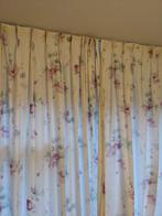 Gordijnen met bloemenprint 320 cm Breed 245 cm Hoog, 200 cm of meer, Romantisch, Ophalen of Verzenden, Zo goed als nieuw