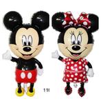 Levensgrote Mickey Mouse of Minnie Mouse ballon, Nieuw, Versiering, Verzenden, Verjaardag