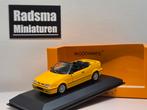 Renault 19 Cabriolet - phase 2 Geel - 1:43 Maxichamps, Overige merken, Auto, Nieuw, Ophalen of Verzenden