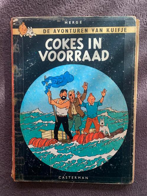 Cokes in voorraad: Kuifje (HC, 1958!), Boeken, Stripboeken, Gelezen, Eén stripboek, Ophalen of Verzenden