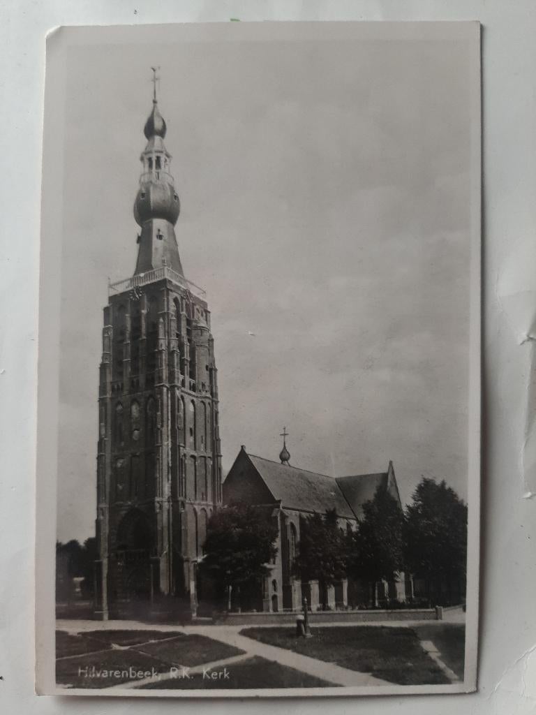ansichtkaart Hilvarenbeek, Ophalen of Verzenden, 1940 tot 1960, Ongelopen, Noord-Brabant