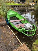 Goed onderhouden punter met motor, Watersport en Boten, Ophalen, Gebruikt