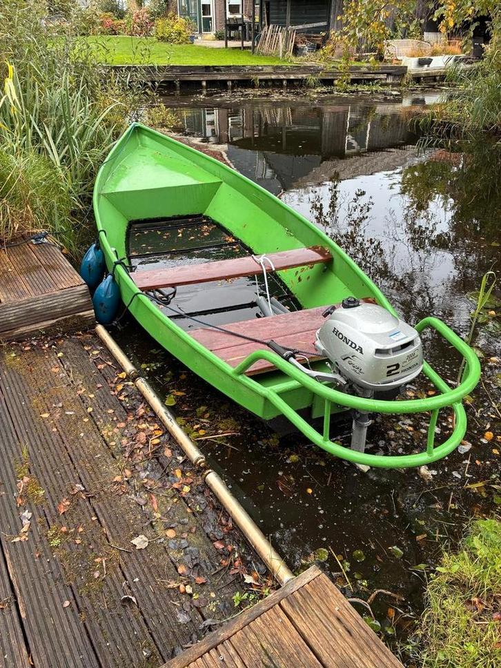 Goed onderhouden punter met motor, Watersport en Boten, Accessoires en Onderhoud, Gebruikt, Ophalen