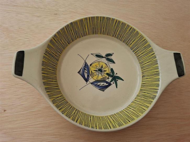 Stavangerflint, Norway, Flamingo- Bamboe, schaal., Antiek en Kunst, Antiek | Servies los, Ophalen of Verzenden