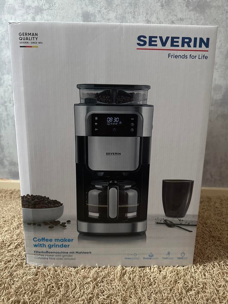 Severin KA 4814 Koffiemachine met Bonenreservoir, Witgoed en Apparatuur, Koffiezetapparaten, Afneembaar waterreservoir, Gebruikt