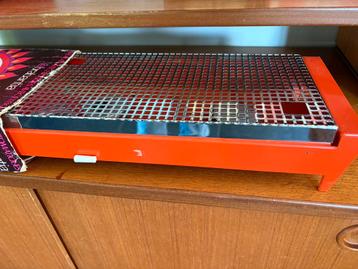 Vintage Brabantia warmhoudplaat / rechaud in retro oranje beschikbaar voor biedingen