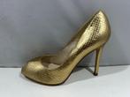 Karen millen, maat 39 prachtige gouden peeptoe pumps, Verzenden, Zo goed als nieuw, Schoenen met hoge hakken, Overige kleuren