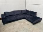 Zwarte suede hoekbank merk de bommel - GEREINIGD!!!, Huis en Inrichting, Banken | Bankstellen, Ophalen, 250 tot 300 cm, Gebruikt