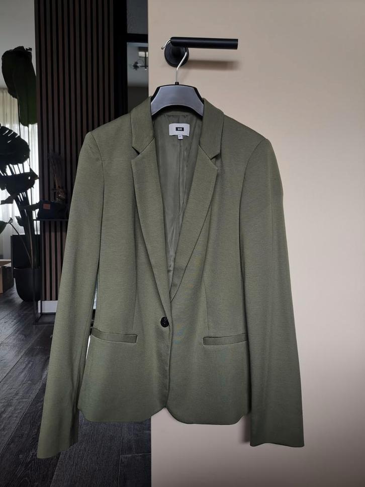 *verkleurd* groene WE blazer M, Kleding | Dames, Jasjes, Kostuums en Pakken, Zo goed als nieuw, Groen, Ophalen of Verzenden