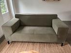 Stijlvolle, stoffen, groene 2-zits bank, Huis en Inrichting, Ophalen, 150 tot 200 cm, Tweepersoons, 75 tot 100 cm