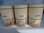 Vintage Brabantia Koffie, Thee, Suiker bussen, Ophalen of Verzenden, Gebruikt