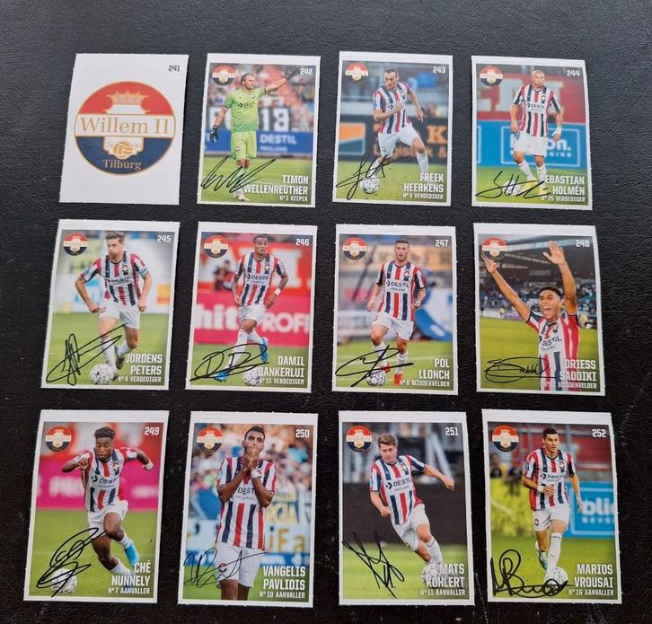 Complete set stickers Willem II 2019-20, Verzamelen, Sportartikelen en Voetbal, Zo goed als nieuw, Poster, Plaatje of Sticker