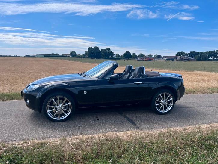Mazda MX-5 1.8 Touring 2008 Zwart, Auto's, Mazda, Particulier, ABS, Airbags, Airconditioning, Centrale vergrendeling, Elektrische achterklep