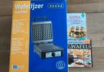 Wafelijzer - incl 2 recepten boekjes - 1x gebruikt, Ophalen of Verzenden, Zo goed als nieuw