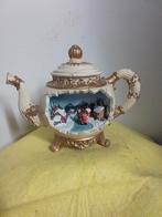 13218) mooi bewerkte theepot met binnen lampje div kleuren, Ophalen of Verzenden, Overige kleuren, Minder dan 50 cm