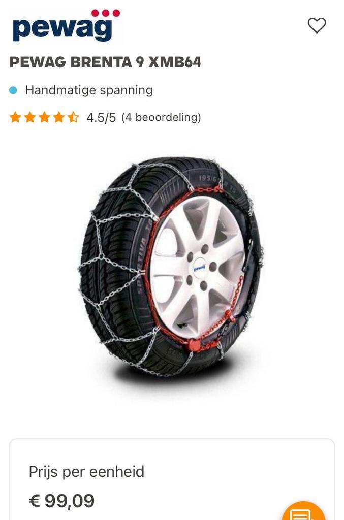 Sneeuwkettingen pewag brenta 9 xmb 64, Auto diversen, Sneeuwkettingen, Nieuw, Ophalen of Verzenden