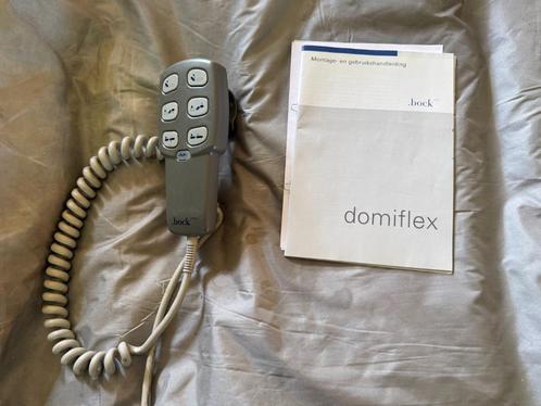 Domiflex bed, Huis en Inrichting, Slaapkamer | Bedden, Gebruikt, Eenpersoons, 210 cm, Hout, Bruin, Verstelbaar, Ophalen