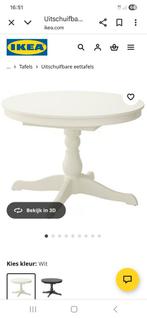 Uitschuifbare tafel van Ikea, Huis en Inrichting, Ophalen of Verzenden, Zo goed als nieuw, 75 cm of meer, 60 cm of meer