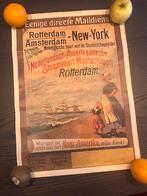 NASM Holland-Amerika poster, Verzamelen, Ophalen of Verzenden, A1 t/m A3, Reclame, Rechthoekig Staand