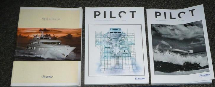 3 x Feadship PILOT., Boeken, Sportboeken, Zo goed als nieuw, Watersport en Hengelsport, Ophalen of Verzenden