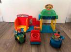 🚗 FISHER PRICE Little People garage wasstraat benzinepomp, Ophalen of Verzenden, Zo goed als nieuw, Speelset, Met geluid
