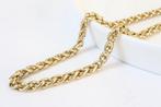14 Karaat Gouden Vossenstaart Ketting | 41 cm, Ophalen of Verzenden, Zo goed als nieuw, Goud, Goud