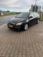 Peugeot 308 1.6 E-hdi 88 KW SW 2015 Zwart Pano clima, Auto's, Peugeot, Voorwielaandrijving, 680 kg, 4 cilinders, Zwart