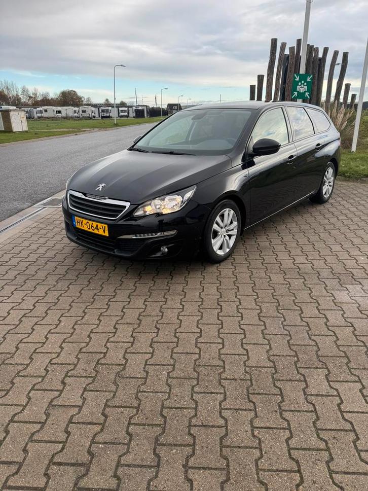 Peugeot 308 1.6 E-hdi 88 KW SW 2015 Zwart Pano clima, Auto's, Peugeot, Bedrijf, Diesel, A, Stationwagon, Handgeschakeld, Origineel Nederlands