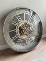Grote gouden wandklok 80 cm klok goud xxl, Ophalen, Zo goed als nieuw, Analoog, Wandklok