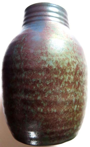 DOK vaas - gemeleerde kleuren paars-groen - ca. 21 cm h (D.O beschikbaar voor biedingen
