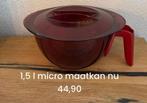 Tupperware micro maatkan 1,5 liter / magnetron maatkan, Huis en Inrichting, Keuken | Tupperware, Ophalen of Verzenden, Nieuw, Overige typen